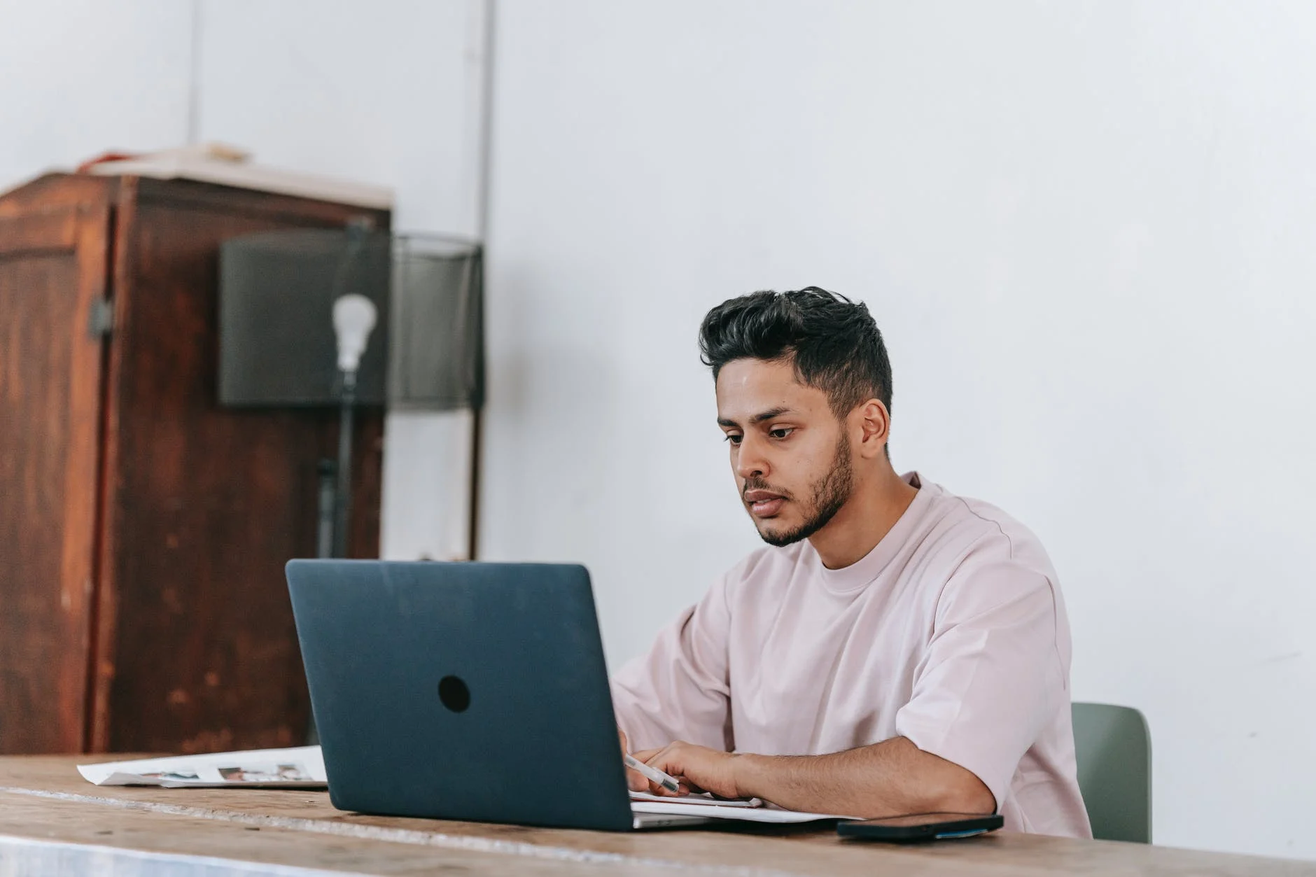 Person searching for jobs on a laptop